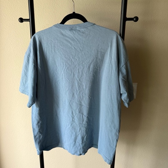 Vintage Disney Light Blue Tee with Mickey Tag - Picture 4 of 4